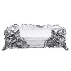 Mesa de Centro Moderna de Lujo, Bordada a Mano, Ecológica, con Centro de Metal, Tapa de Mármol, Borde con Acabado Dorado, Decoración para el Hogar, Dispensador ZAHID - Product Image 6