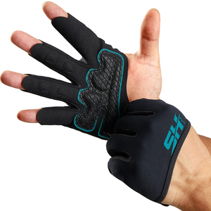 Gants d'entraînement haute performance pour exercices aux doigts, en tissu polyester durable, ajustement confortable pour la musculation et l'entraînement sportif. - Product Image 1