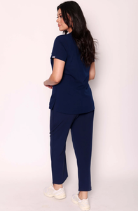 ชุดสครับแพทย์แบบโยคะ ยืดได้ 4 ทิศทาง ป้องกันกลิ่น เป็นมิตรกับสิ่งแวดล้อม ระบายอากาศได้ดี สำหรับทุกเพศ ตรวจจับการสัมผัสของเข็มได้ ชุดยูนิฟอร์มโรงพยาบาล - Product Image 2