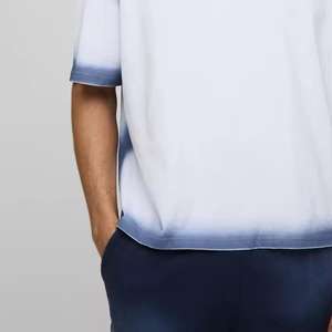 เสื้อยืดโอเวอร์ไซส์ผู้ชาย ผ้าฝ้ายถัก 100% ระบายอากาศได้ดี เรียบลื่น สวมใส่สบาย สไตล์สตรีทแวร์ สำหรับใส่ในชีวิตประจำวัน - Product Image 6