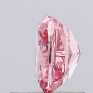 Diamant de laboratoire CVD/HPHT certifié IGI, 0,7 carat, taille coussin, couleur rose vif fantaisie, clarté VS, excellente taille, diamant non monté - Product Image 3