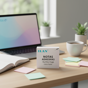 Ilan Foglietti Adesivi 76x19mm 400 Fogli Colori Pastello - Product Image 2