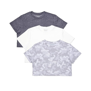 Camiseta Corta Oversize de Algodón para Mujer, Estilo Urbano Holgado con Hombros Caídos, Estampado Personalizado - Product Image 2