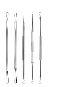 Extracteur de points noirs et d'acné en acier inoxydable de qualité supérieure, outil facial pour l'élimination des imperfections, instrument de beauté pour usage domestique - Product Image 4