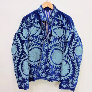 Embroidered <b>Jacket</b> Velvet Suzani Suzani <b>Jacket</b> For Women Winter <b>Jacket</b> Handmade Short <b>Jacket</b> <b>Hippie</b> Suzani Embroidery <b>Jacket</b> - Product Image 1