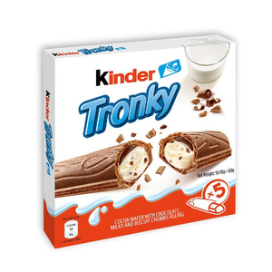 Venta al por mayor de barras de chocolate Ferrero Kinder Tronky de bajo costo, paquete de 3, 90g, para chocolate con barquillos crujientes rellenos de crema - Product Image 5