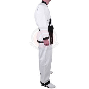 Uniforme de Judo de Alta Calidad para Entrenamiento de Artes Marciales, Kimono con Logotipo Frontal Lavado, Tela de Poliéster/Algodón Resistente para Prácticas en el Gimnasio - Product Image 3