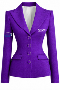 Blazer de Negocios de Un Solo Pecho NCNW Sorority, Abrigo Formal Premium de Corte Entallado, Traje Profesional de Oficina para Mujer, Abrigo NCNW - Product Image 2