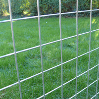 Panneaux de clôture en treillis métallique galvanisé soudé, durables, pour la construction, les enclos pour animaux, les barrières de protection industrielles