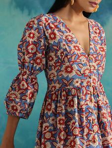 เสื้อผ้ามุสลิมแบบดั้งเดิมพิมพ์ลายผ้าชีฟองใส่สบายมาใหม่โลโก้ออกแบบได้ตามต้องการ - Product Image 2