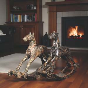 Meilleure collection de sculptures d'animaux faites à la main et peintes à la main en bois massif, décoration vintage pour intérieurs de luxe - MOQ 1 conteneur - Product Image 1