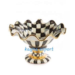 Centro de Mesa Decorativo, Frutero de Metal, Venta al por Mayor, Pulido y Pintado a Mano, Moderno y Lujoso, para Fiestas - Product Image 1