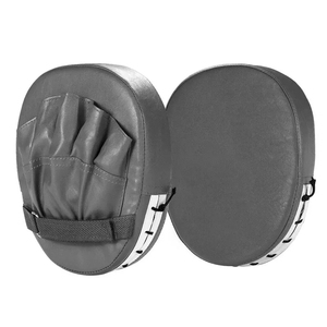 En gros, Mitaines de boxe 2.0 noires, Pads de frappe profilés, Mitaines de frappe à air, avec logo personnalisé, en PU anti-impact, écologiques - Product Image 4