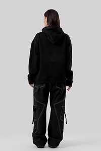 Sweat à capuche ample en polyester et coton, imprimé, décontracté, personnalisable - Product Image 5