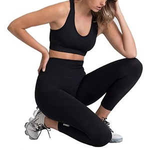 Leggings OEM pour commandes en gros, Fabricant de pantalons de yoga à taille haute et de collants de sport sans couture pour femmes, personnalisables - Product Image 5