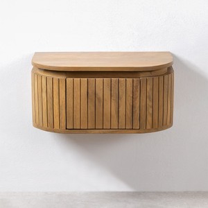 Mesita de Noche Vandana Arion Pebble en Madera de Mango Analis - Product Image 3