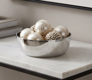 Bol décoratif moderne en métal avec sculpture de chien doré, fait main, poli, style glamour, idéal pour offrir, élégant accent de décoration pour la maison - Product Image 5