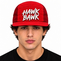 Casquette de camping unisexe ajustable avec impression en relief, en toile, design bicolore, style décontracté urbain, logo personnalisé disponible