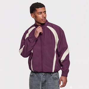 Sudadera con capucha cortavientos para hombre/Sudadera con capucha cortavientos con cuello alto y cremallera completa con bolsillos laterales/Sudadera con capucha impermeable y cortavientos para hombre - Product Image 1