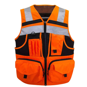 Gilet de sécurité personnalisé de haute qualité avec logo pour hommes, gilet de travail pour adultes, gilet de signalisation unisexe pour la construction - Product Image 5