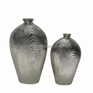 Antique Classic Modern Metal Home Decorative Wedding Eco-Friendly Silver Finished <b>Aluminum</b> <b>Table</b> Flower Pot Living Room - Product Image 6