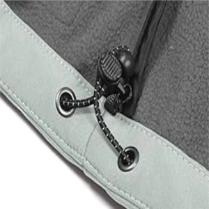 Chaleco Acolchado Impermeable Gris Claro para Hombre, Cuello Alto, Cierre de Cremallera, Sin Mangas, Estilo Deportivo, ODM para Otoño - Product Image 5