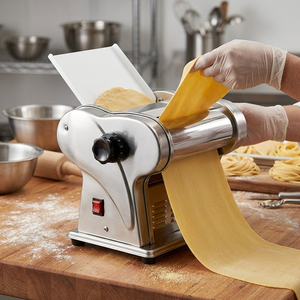 Máquina para Hacer Pasta 2 en 1 Sudex Electric de Acero Inoxidable, Rodillo para Espaguetis, Prensa para Fideos, Capacidad de 5 kg/h, Motor de 1400 RPM, 140 mm - Product Image 4