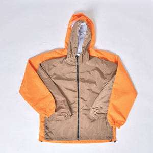 Custom Waterproof <b>Lightweight</b> Hooded Windbreaker <b>Jacket</b> <b>Men</b> Women Outdoor Sportswear Thin Breathable Nylon Zipper <b>Rain</b> Coat - Product Image 1