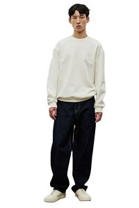 Coton mélangé personnalisé de qualité supérieure pour hommes, manches longues, imprimé ODM, coupe ample, col côtelé, ivoire, 100% coton, collection hiver - Product Image 5