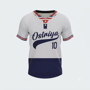 Camisetas de Béisbol Personalizadas Unisex de Manga Corta con Cuello en V, Transpirables, de Secado Rápido, con Bolsillos Delanteros, Venta Directa de Fábrica, Ropa Deportiva 100% - Product Image 3