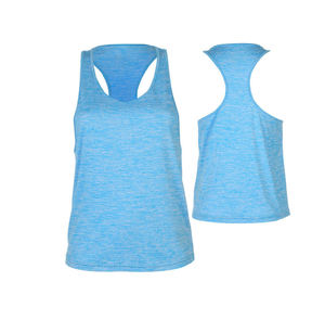 Camiseta sin mangas informal para mujer, hecha a medida, de algodón/poliéster de secado rápido, cuello redondo, para entrenamiento, precio mayorista - Product Image 6