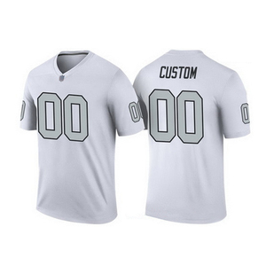 Camiseta de fútbol americano azul claro personalizada para hombre, cuello en V, manga corta, que absorbe la humedad, uniforme de equipo personalizado, OEM ODM, malla transpirable - Product Image 1