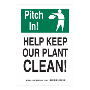 ¡Sumérgete a la lucha! Señal de Limpieza para Plantas - Tablero de Tráfico Plegable de PVC Flexible para Fábricas y Almacenes - Product Image 1