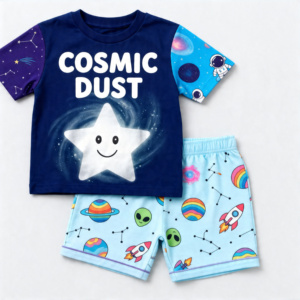 Conjunto de Ropa Infantil para Jugar, Camisa Ligera con Pantalones Cortos, Ropa Transpirable para Exteriores, Talla Personalizada, Red de Suministro al por Mayor - Product Image 1