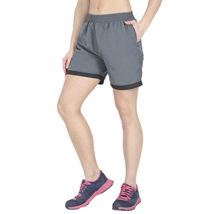 Custom Logo <b>Women</b> Fitness Gym <b>Shorts</b> Seamless Pilates Mid <b>Waist</b> Lift Breathable Quick Dry Windproof <b>Elastic</b> <b>Waist</b> 100% Polyester - Product Image 5