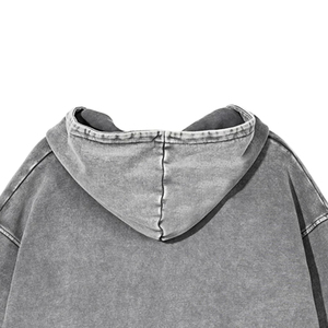 Sweat à capuche pour homme de haute qualité fabriqué au Pakistan, en coton mélangé confortable, effet délavé, idéal pour l'hiver, en promotion. - Product Image 2