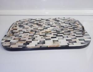 Plateau Feng Shui de Luxe Fait Main Écologique avec Incrustations en Os – Design Décoratif Élégant, Qualité Supérieure pour la Maison et la Cuisine (Idéal pour Servir) - Product Image 4