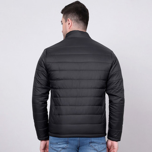 Nardon Apparel Veste bombardier d'hiver à col montant pour homme, épaisse, coupe-vent à capuche - Product Image 2