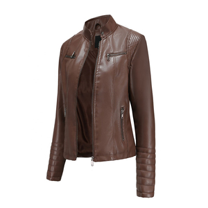 Custom Genuine Leather Women's Winter Jacket with Custom Logo Printing OEM/ODM Private Label Service - Product Image 4