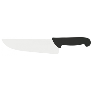 Couteaux de boucher professionnels à lame large en acier inoxydable avec manche ergonomique noir pour couper la viande, la découpe et la préparation des aliments en cuisine - Product Image 2