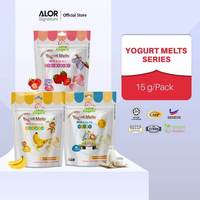 Direct leverbaar ALOR Gedroogde Vriesgedroogde Bananen Yogurt Bites Probiotica Zoete Smaak Gezonde Snacks voor Kinderen Vacuümverpakt GRATIS PROEFSTUKJES