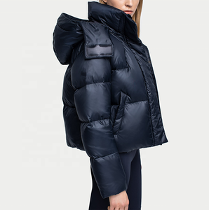 Chaqueta Bomber de Invierno para Mujer, Nueva Moda, con Capucha, Reversible, Acolchada, Tallas Grandes - Product Image 2