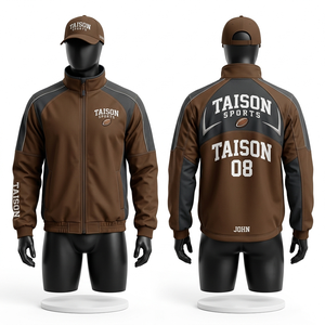 Veste d'entraînement de rugby pour hommes 320 GSM en polyester interlock rouge et gris avec panneau d'épaule, logo personnalisé par sublimation et broderie, coupe premium - Product Image 6