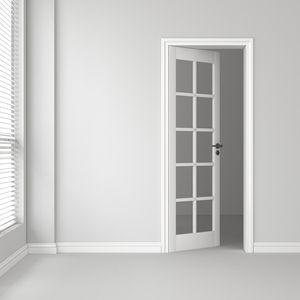 Porta in lastra interna 10-Lite con vetro trasparente elegante Design della porta interna - Product Image 6