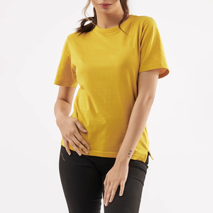 Camiseta de Mujer, Informal, de Algodón, Manga Corta, Transpirable, Tejido Suave de Verano, Cómoda para Uso Diario, Estilo Relajado - Product Image 2