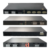PDU IP double entrée ATS PDU 250V 16A C19 verrouillage multi-prises commutation 8ms accès distant DHCP API de développement d'état UPS