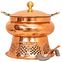 Service à bière en cuivre indien, chauffant, de luxe, pour Restaurant, café, hôtels, fêtes, clubs, carburant, alcool, Rose, or