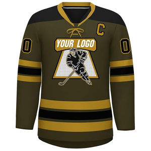 Custom 100% Polyester Sublimation Printed Ice Hockey Team Jersey Uniform OEM Supplier Wholesale Export USA Buyers Bulk - Product Image 1