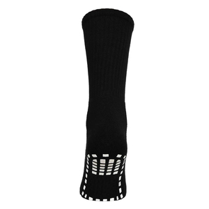 Men's <b>Black</b> Crew <b>Socks</b> Anti-Slip Knitted Cotton Spandex Sports <b>Socks</b> Summer Standard Thickness Solid Pattern Regular Style - Product Image 3