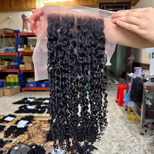 Productos de Cabello Humano al por Mayor, Paquetes de Cabello Virgen Vietnamita, Rizado Pixie con Frontal de Encaje, Pelucas de Cabello Humano con Frontal de Encaje - Product Image 3